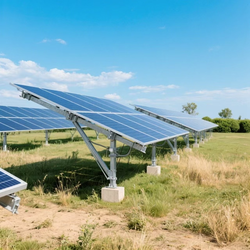Φωτοβολταϊκή Δομή Στήριξης Εδάφους Θεμελίωση με Κοχλία Εδάφους Φωτοβολταϊκό Σύστημα Στήριξης Εδάφους για Σταθμό Παραγωγής Ηλεκτρικής Ενέργειας