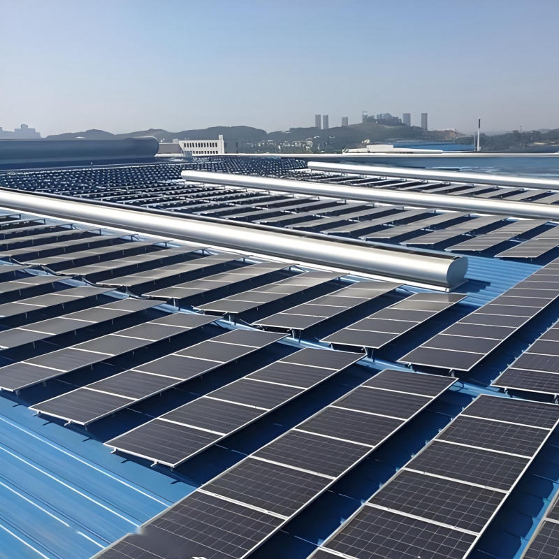 Βάσεις Στήριξης Φωτοβολταϊκών Πάνελ για Στέγες από Λαμαρίνα με Όρθια Ραφή Αντιδιαβρωτικές Προσαρμόσιμες Γρήγορη Εγκατάσταση