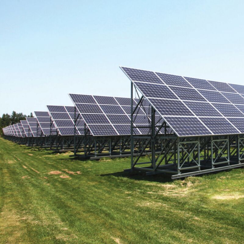 Βάσεις στήριξης εδάφους βαρέως τύπου για ηλιακά πάνελ, με ράγες στήριξης από εξωθημένο αλουμίνιο και ρυθμιζόμενα πόδια στήριξης για ακριβή ευθυγράμμιση