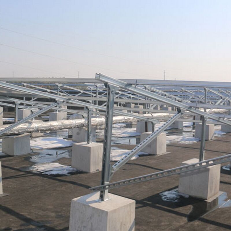 Κράτη για την τοποθέτηση ηλιακών πάνελ σχεδιασμένα με προκατασκευασμένα ράφια και δοκάρια από χάλυβα υψηλής αντοχής για υποστήριξη και εύκολη εγκατάσταση